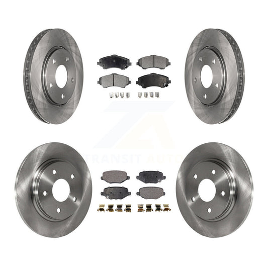 [Avant + Arrière] Kit de Disque et plaquette (semi-métallique) de frein pour Dodge Grand Caravan Chrysler Town & Country Journey Ram C/V Volkswagen Routan K8F-103112