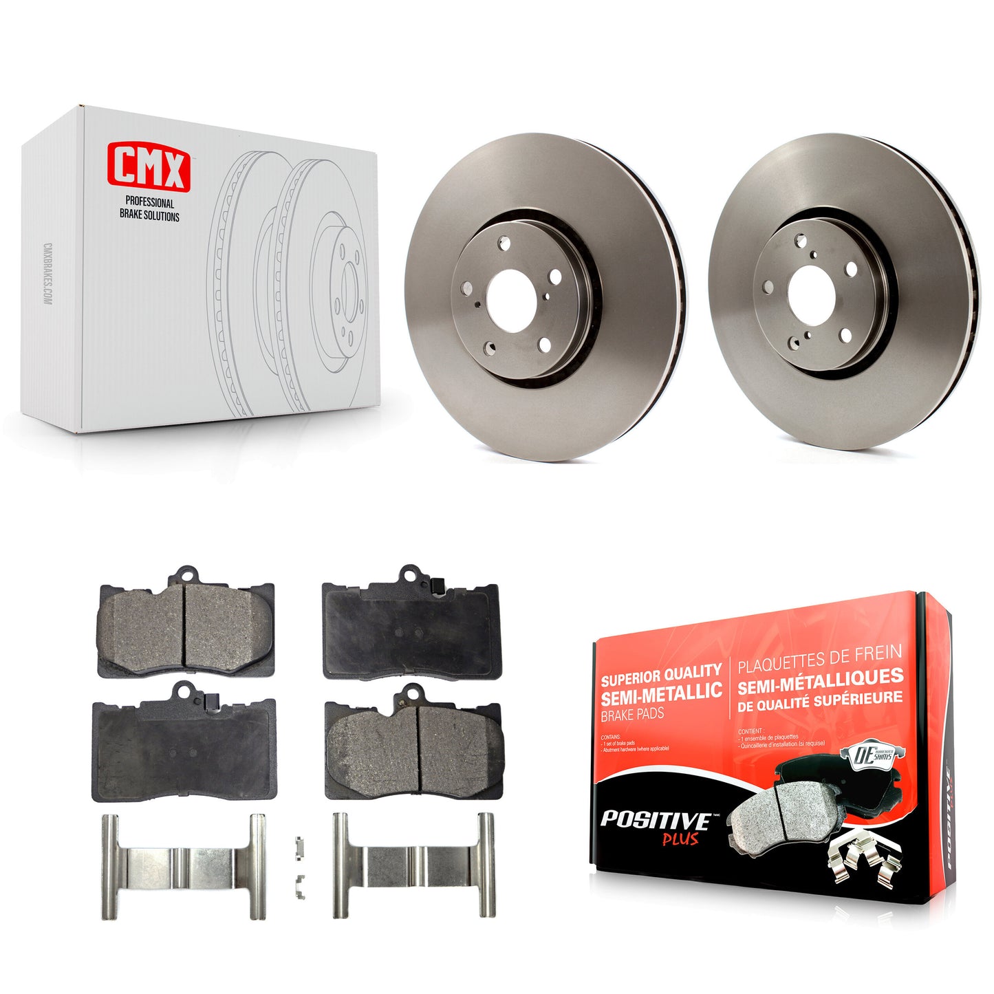 [Avant] Kit de Disque et plaquette (semi-métallique) de frein pour Lexus IS350 IS200t GS350 IS300 GS430 GS450h GS460 K8F-103115