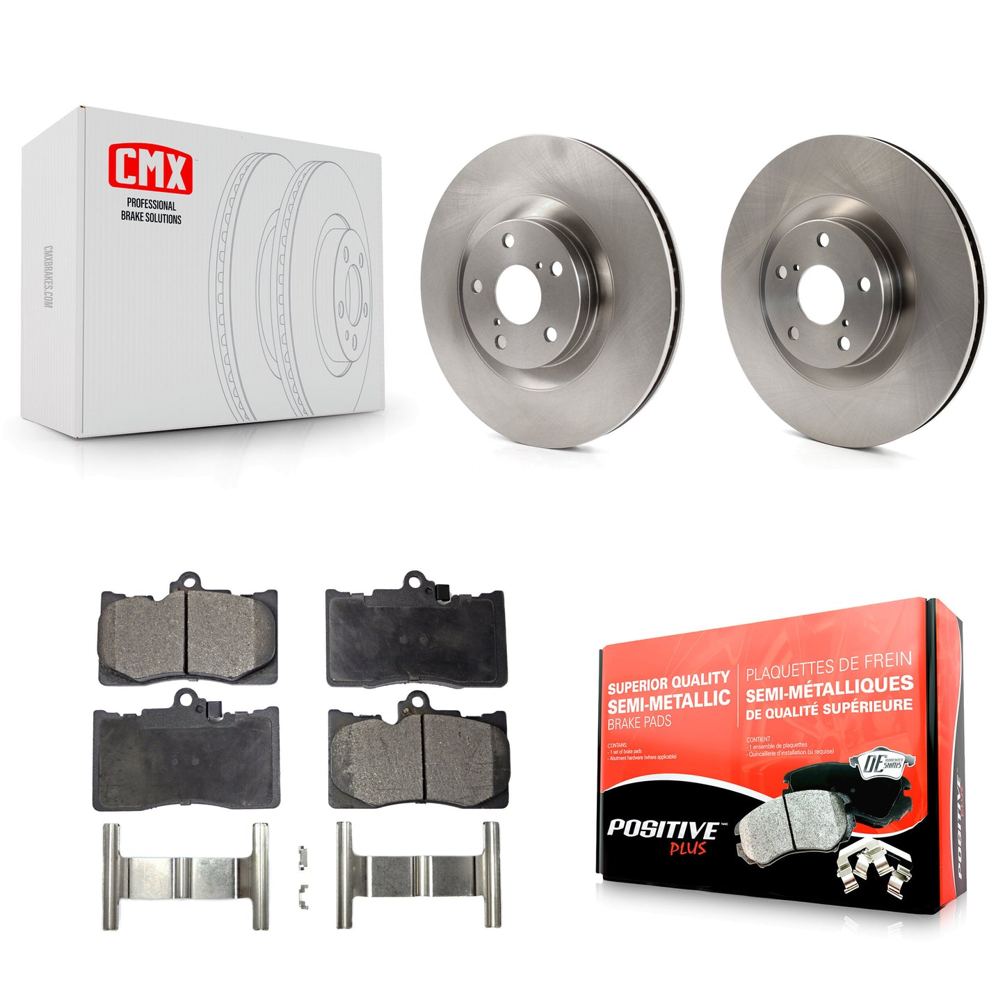 [Avant] Kit de Disque et plaquette (semi-métallique) de frein pour Lexus GS350 IS300 IS350 RC350 IS200t RC300 RC200t GS300 GS450h GS200t GS460 K8F-103116