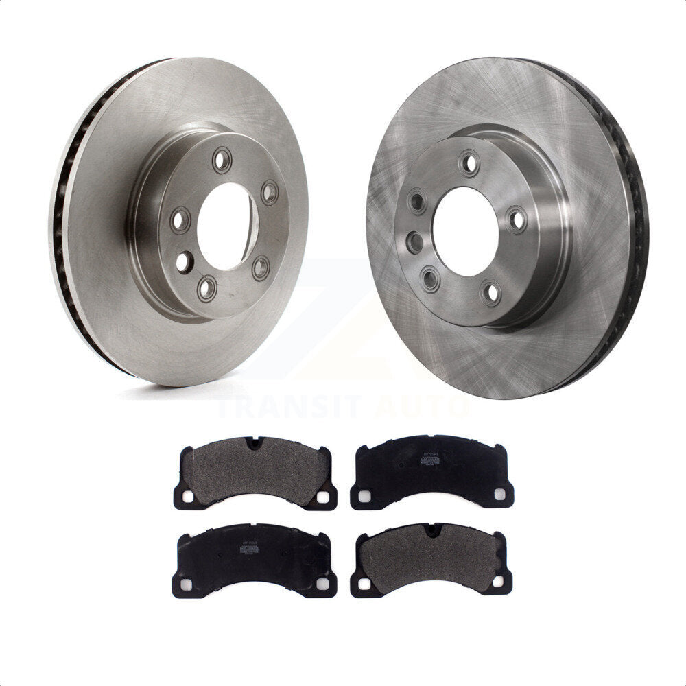 [Avant] Kit de Disque et plaquette (semi-métallique) de frein pour 2016-2017 Volkswagen Touareg K8F-103124 par Transit Auto