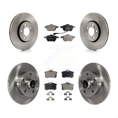 [Avant + Arrière] Kit de Disque et plaquette (semi-métallique) de frein pour 1999 Volkswagen Golf 2.8L avec 5 Lug Wheels 7th 8th Digit Of VIN Is "1H" K8F-103127 par Transit Auto