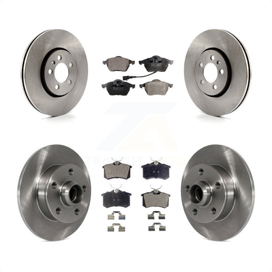 [Avant + Arrière] Kit de Disque et plaquette (semi-métallique) de frein pour 1999 Volkswagen Golf 2.8L avec 5 Lug Wheels 7th 8th Digit Of VIN Is "1H" K8F-103127 par Transit Auto