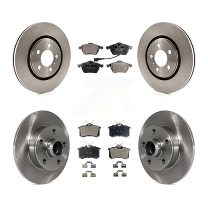 [Avant + Arrière] Kit de Disque et plaquette (semi-métallique) de frein pour 1996 Volkswagen Passat 2.8L K8F-103128 par Transit Auto