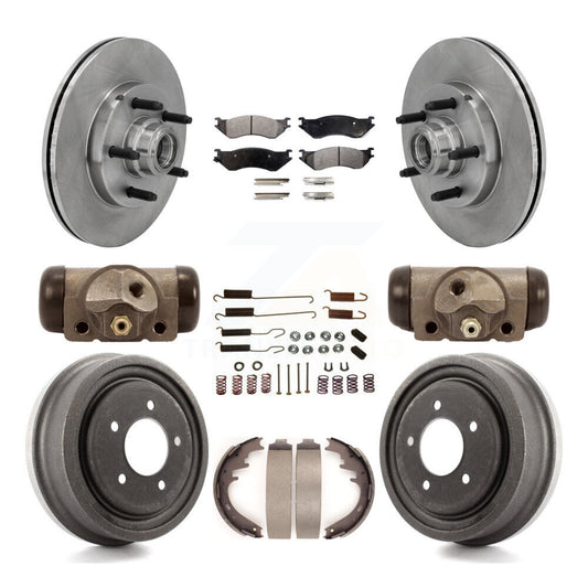 [Avant + Arrière] Kit de Disque et plaquette (semi-métallique) de frein pour 1999-2001 Ford F-150 RWD avec 5 Lug Wheels K8F-103129