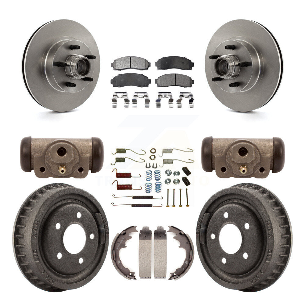 [Avant + Arrière] Kit de Disque et plaquette (semi-métallique) de frein pour 2006-2009 Ford Ranger RWD avec 9" Diameter K8F-103146