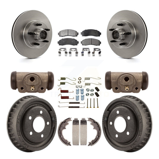 [Avant + Arrière] Kit de Disque et plaquette (semi-métallique) de frein pour 2006-2009 Ford Ranger RWD avec 9" Diameter K8F-103146