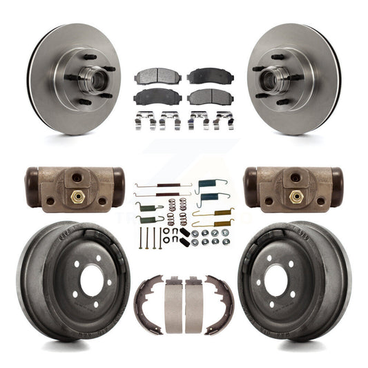 [Avant + Arrière] Kit de Disque et plaquette (semi-métallique) de frein pour 2006-2009 Ford Ranger RWD avec 10" Diameter K8F-103147