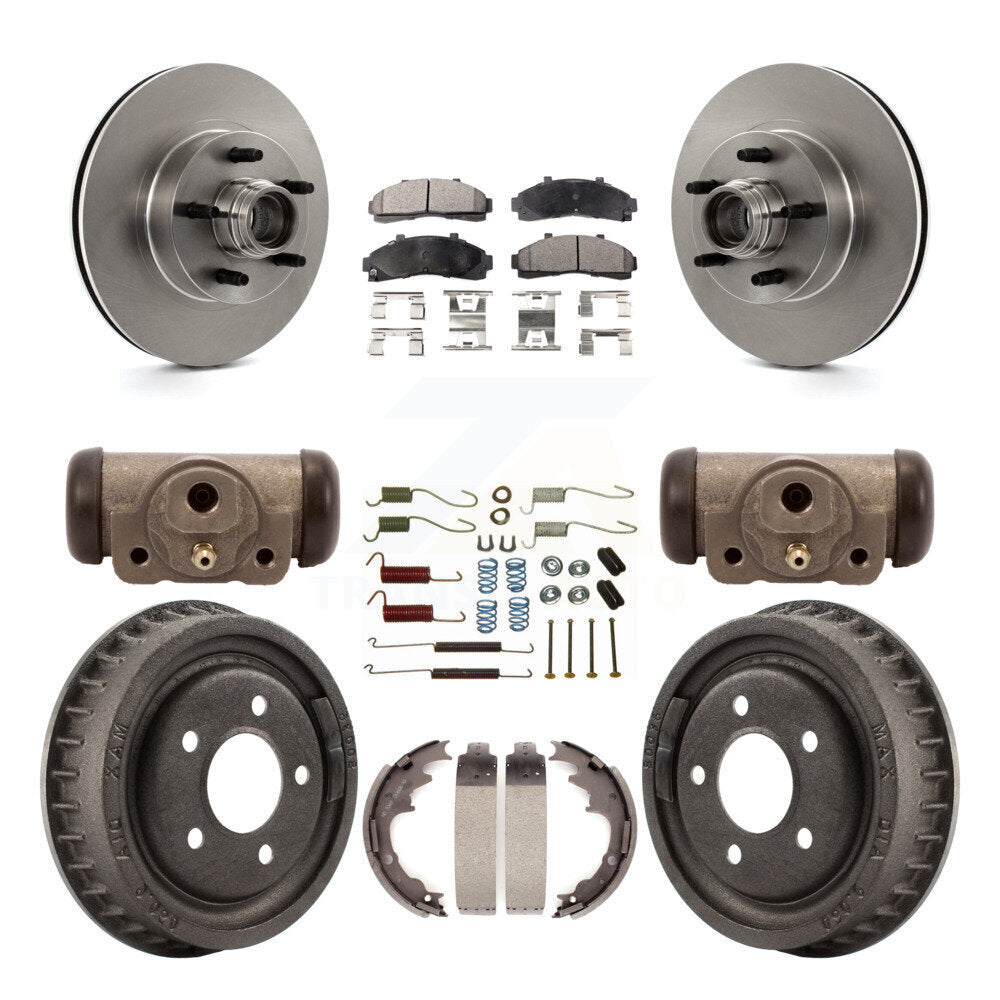 [Avant + Arrière] Kit de Disque et plaquette (semi-métallique) de frein pour Ford Ranger avec 9" Diameter K8F-103148