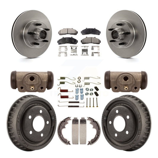 [Avant + Arrière] Kit de Disque et plaquette (semi-métallique) de frein pour Ford Ranger avec 9" Diameter K8F-103148