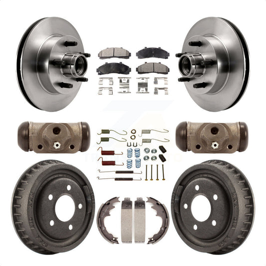 [Avant + Arrière] Kit de Disque et plaquette (semi-métallique) de frein pour Ford Ranger Mazda B2500 B3000 B4000 avec 9" Diameter K8F-103151 par Transit Auto