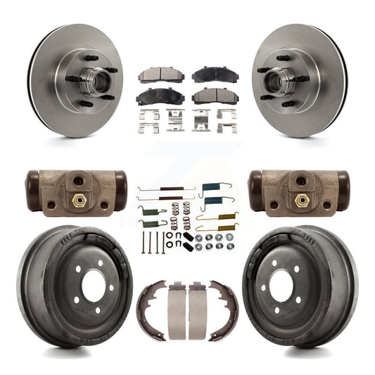 [Avant + Arrière] Kit de Disque et plaquette (semi-métallique) de frein pour Ford Ranger avec 10" Diameter K8F-103152