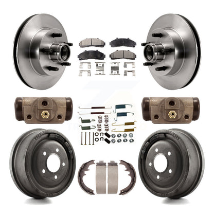 [Avant + Arrière] Kit de Disque et plaquette (semi-métallique) de frein pour Ford Ranger Mazda B2500 B3000 B4000 avec 10" Diameter K8F-103153