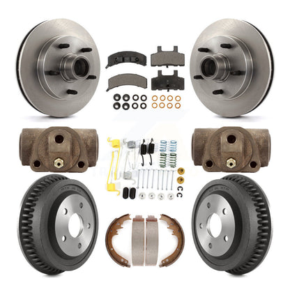 [Avant + Arrière] Kit de Disque et plaquette (semi-métallique) de frein pour 1994-1999 Dodge Ram 1500 RWD K8F-103156