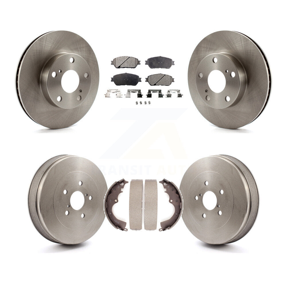 [Avant + Arrière] Kit de Disque et plaquette (semi-métallique) de frein pour Toyota Tacoma avec 5 Lug Wheels K8F-103167