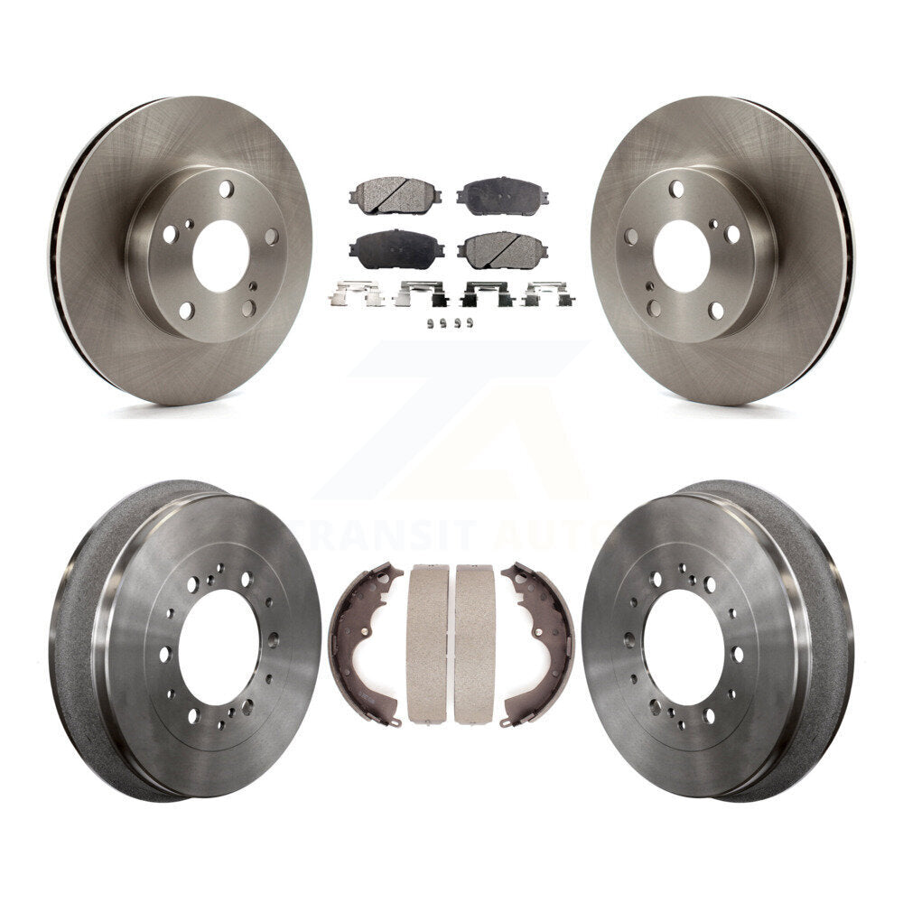 [Avant + Arrière] Kit de Disque et plaquette (semi-métallique) de frein pour 2015 Toyota Tacoma 4WD avec 5 Lug Wheels K8F-103169