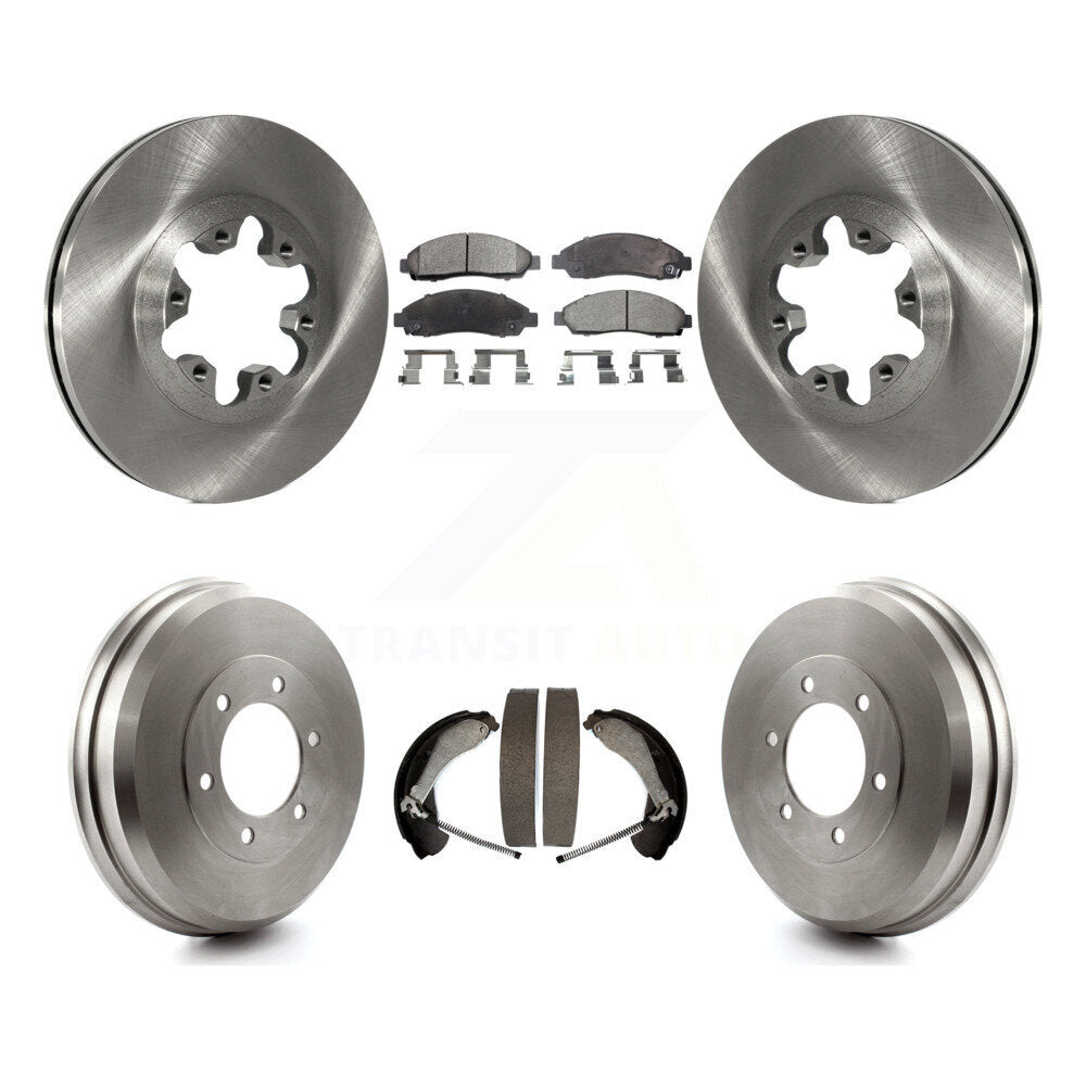 [Avant + Arrière] Kit de Disque et plaquette (semi-métallique) de frein pour Chevrolet Colorado GMC Canyon Isuzu i-290 i-280 i-370 i-350 K8F-103171