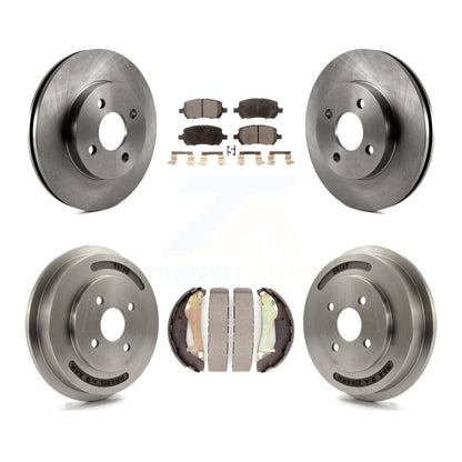 [Avant + Arrière] Kit de Disque et plaquette (semi-métallique) de frein pour Chevrolet Cobalt Pontiac G5 avec 4 Lug Wheels K8F-103177