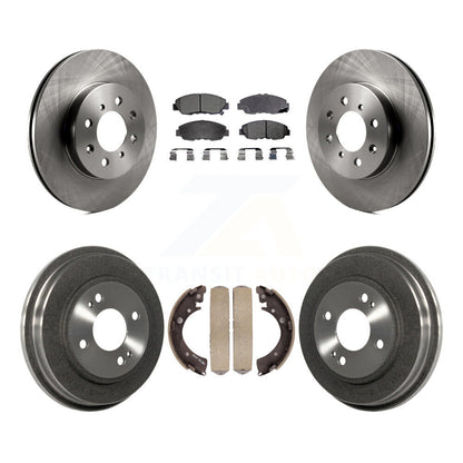 [Avant + Arrière] Kit de Disque et plaquette (semi-métallique) de frein pour Honda Civic K8F-103180