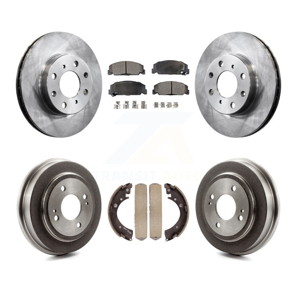[Avant + Arrière] Kit de Disque et plaquette (semi-métallique) de frein pour Honda Civic K8F-103185