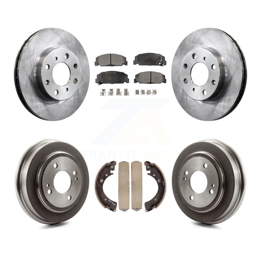 [Avant + Arrière] Kit de Disque et plaquette (semi-métallique) de frein pour Honda Civic K8F-103185