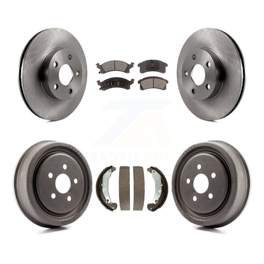 [Avant + Arrière] Kit de Disque et plaquette (semi-métallique) de frein pour 2003-2005 Chevrolet Cavalier Pontiac Sunfire K8F-103192 par Transit Auto