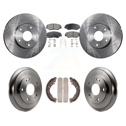 [Avant + Arrière] Kit de Disque et plaquette (semi-métallique) de frein pour Honda Civic K8F-103196