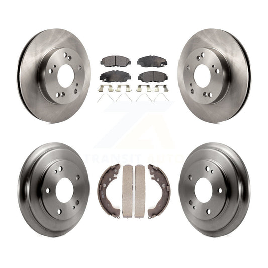 [Avant + Arrière] Kit de Disque et plaquette (semi-métallique) de frein pour Honda Civic K8F-103197