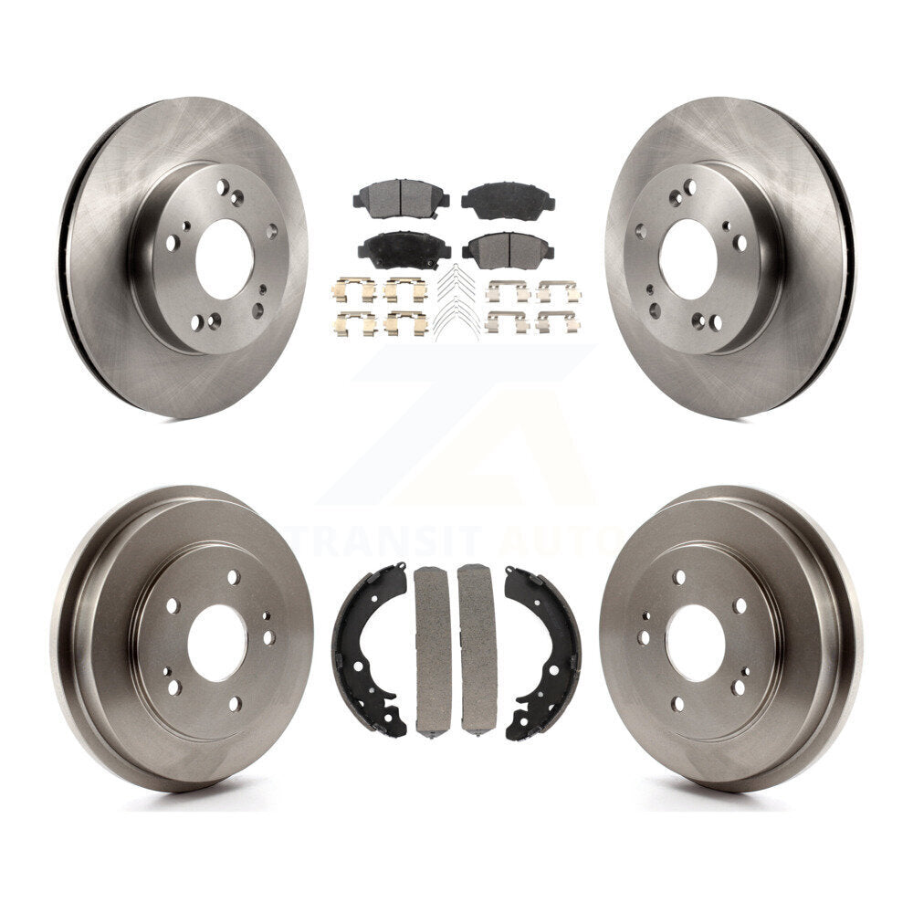 [Avant + Arrière] Kit de Disque et plaquette (semi-métallique) de frein pour Honda Civic K8F-103199