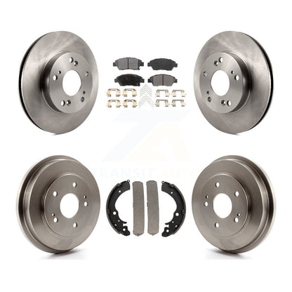 [Avant + Arrière] Kit de Disque et plaquette (semi-métallique) de frein pour Honda Civic K8F-103199