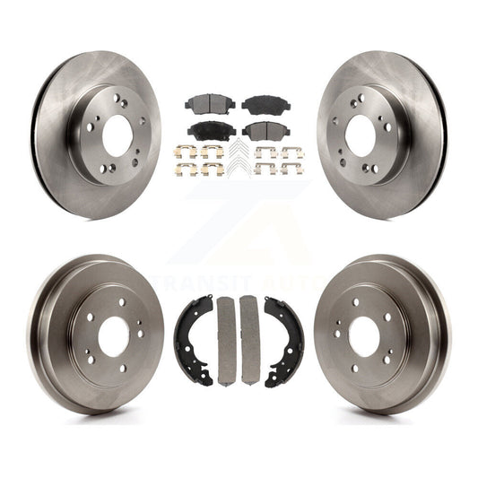 [Avant + Arrière] Kit de Disque et plaquette (semi-métallique) de frein pour Honda Civic K8F-103199