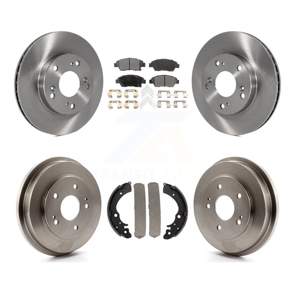 [Avant + Arrière] Kit de Disque et plaquette (semi-métallique) de frein pour 2006-2008 Honda Civic Hybrid K8F-103202