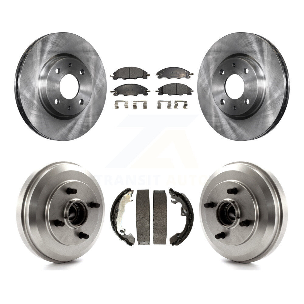 [Avant + Arrière] Kit de Disque et plaquette (semi-métallique) de frein pour 2009-2011 Ford Focus K8F-103203