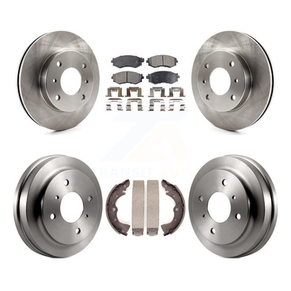 [Avant + Arrière] Kit de Disque et plaquette (semi-métallique) de frein pour 2002-2006 Nissan Sentra 1.8L K8F-103213