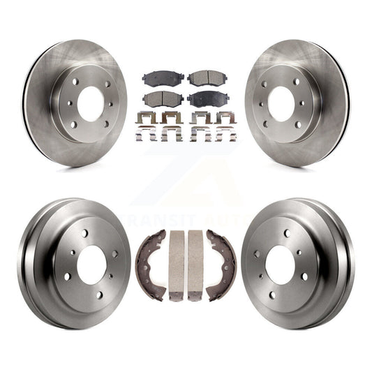 [Avant + Arrière] Kit de Disque et plaquette (semi-métallique) de frein pour 2002-2006 Nissan Sentra 1.8L K8F-103213