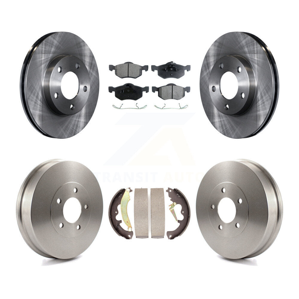 [Avant + Arrière] Kit de Disque et plaquette (semi-métallique) de frein pour 2007 Ford Escape Mercury Mariner From 01/08/07 rear brakes K8F-103218