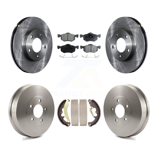 [Avant + Arrière] Kit de Disque et plaquette (semi-métallique) de frein pour 2007 Ford Escape Mercury Mariner From 01/08/07 rear brakes K8F-103218