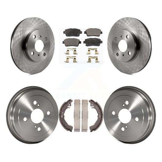 [Avant + Arrière] Kit de Disque et plaquette (semi-métallique) de frein pour 2001-2005 Toyota Echo K8F-103220