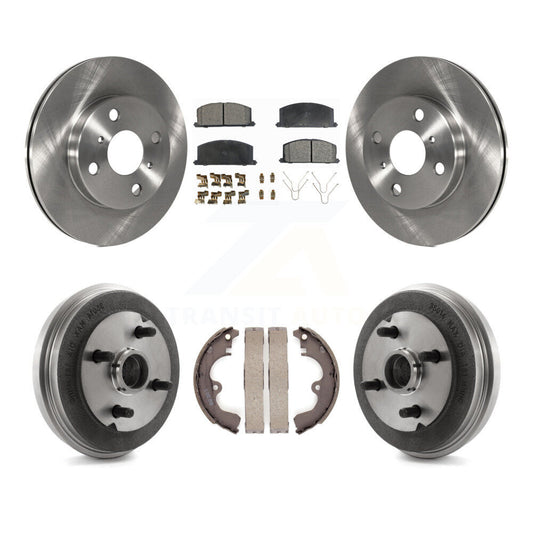 [Avant + Arrière] Kit de Disque et plaquette (semi-métallique) de frein pour Toyota Tercel Paseo K8F-103221