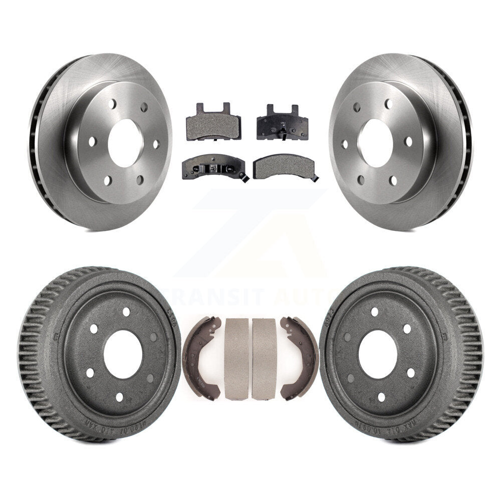 [Avant + Arrière] Kit de Disque et plaquette (semi-métallique) de frein pour 1995-1997 GMC Yukon 2 doors avec 4WD DIESEL engine avec 10" Diameter K8F-103224