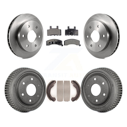 [Avant + Arrière] Kit de Disque et plaquette (semi-métallique) de frein pour 1995-1997 GMC Yukon 2 doors avec 4WD DIESEL engine avec 10" Diameter K8F-103224