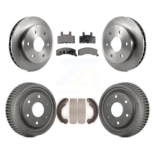 [Avant + Arrière] Kit de Disque et plaquette (semi-métallique) de frein pour 1995-1997 GMC Yukon 2 doors avec 4WD DIESEL engine avec 10" Diameter K8F-103224