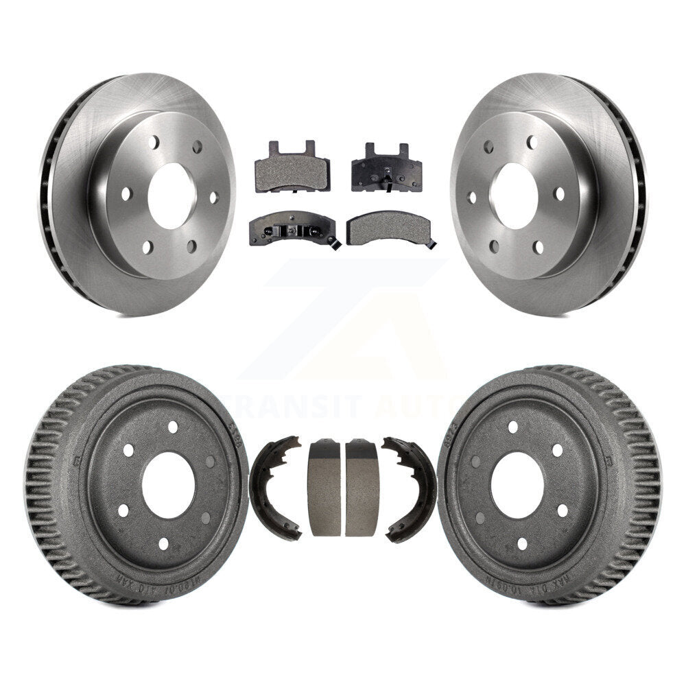 [Avant + Arrière] Kit de Disque et plaquette (semi-métallique) de frein pour 1995-1997 GMC Yukon 2 doors avec 4WD DIESEL engine avec 11" Diameter K8F-103226