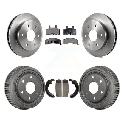 [Avant + Arrière] Kit de Disque et plaquette (semi-métallique) de frein pour 1995-1997 GMC Yukon 2 doors avec 4WD DIESEL engine avec 11" Diameter K8F-103226