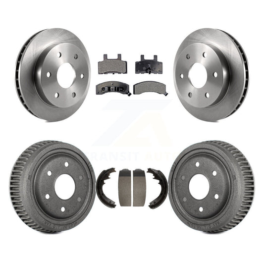 [Avant + Arrière] Kit de Disque et plaquette (semi-métallique) de frein pour 1995-1997 GMC Yukon 2 doors avec 4WD DIESEL engine avec 11" Diameter K8F-103226