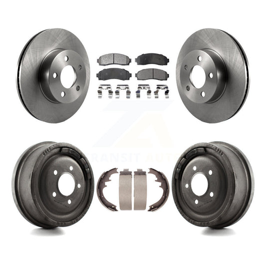 [Avant + Arrière] Kit de Disque et plaquette (semi-métallique) de frein pour Ford Ranger Mazda B4000 avec 10" Diameter K8F-103228