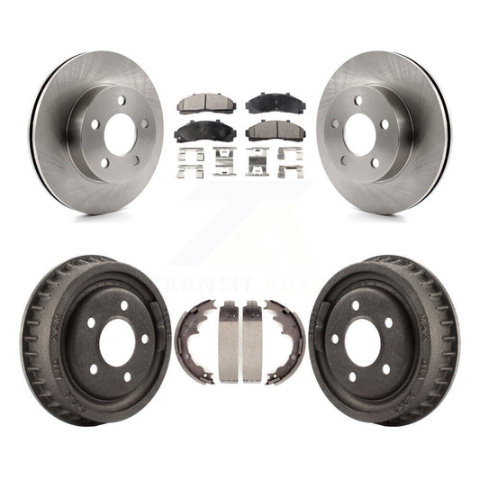 [Avant + Arrière] Kit de Disque et plaquette (semi-métallique) de frein pour Ford Ranger Mazda B3000 B4000 avec 9" Diameter 4WD K8F-103230