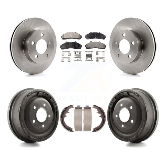 [Avant + Arrière] Kit de Disque et plaquette (semi-métallique) de frein pour Ford Ranger Mazda B3000 B4000 avec 10" Diameter 4WD K8F-103231