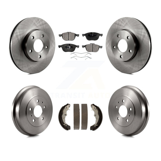 [Avant + Arrière] Kit de Disque et plaquette (semi-métallique) de frein pour Ford Focus K8F-103236
