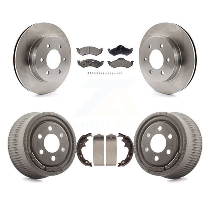 [Avant + Arrière] Kit de Disque et plaquette (semi-métallique) de frein pour 2000-2002 Dodge Dakota avec 9" Diameter K8F-103238