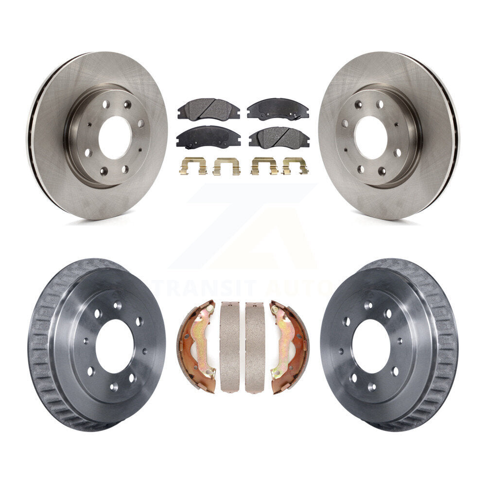 [Avant + Arrière] Kit de Disque et plaquette (semi-métallique) de frein pour 2007-2009 Kia Spectra K8F-103240